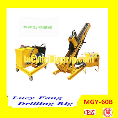 China Multi-function MGY-60B Hydraulic Skid Mounted Soil And Rock Anchor Drilling Rig