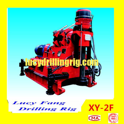 China Cheapest XY-2F Mobile Soil Investigation  Drilling Rig with 150-500 m Depth of NQ