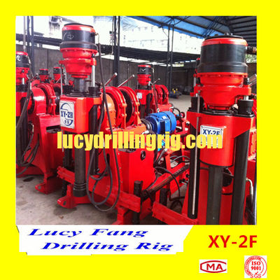 China Cheapest XY-2F Mobile Soil Investigation  Drilling Rig with 150-500 m Depth of NQ