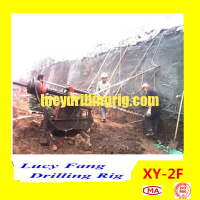 China Cheapest XY-2F Mobile Soil Investigation  Drilling Rig with 150-500 m Depth of NQ