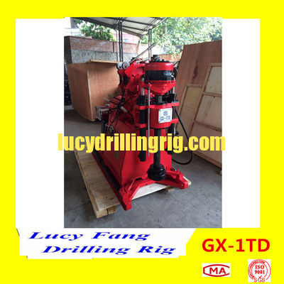 China Cheapest GX-1TD Portable Skid Mounted Soil Investigation Drilling Rig 30-150 m Depth