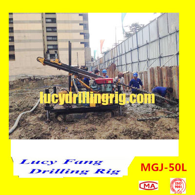 Russia Hot Multi-function MGJ-50L Crawler Mounted Earth Auger Drilling Rig for Foundation