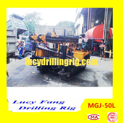 Russia Hot Multi-function MGJ-50L Crawler Mounted Earth Auger Drilling Rig for Foundation