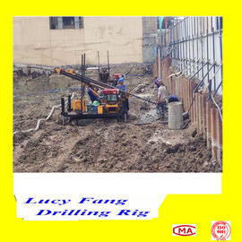 China Cheapest Portable Mini MGJ-50L Crawler Soil Anchor Hole Earth Auger Drilliing rig