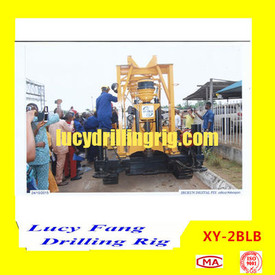 China TopQuality XY-2BLB Mobile Crawler Soil Investigation Drilling Rig with Split Barrel