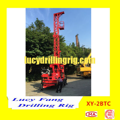 Deuts Engine China XY-2BTC Trailer Mounted Mobile Soil Investigation Drilling Rig Split