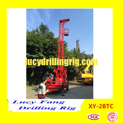 Deuts Engine China XY-2BTC Trailer Mounted Mobile Soil Investigation Drilling Rig Split