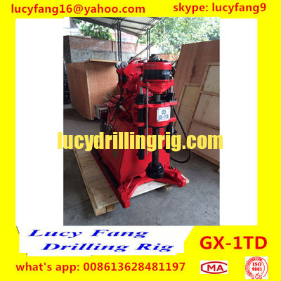 China Cheapest GX-1TD Portablbe Skid Mounted Soil Testing Drilling Rig 30-150 m Depth
