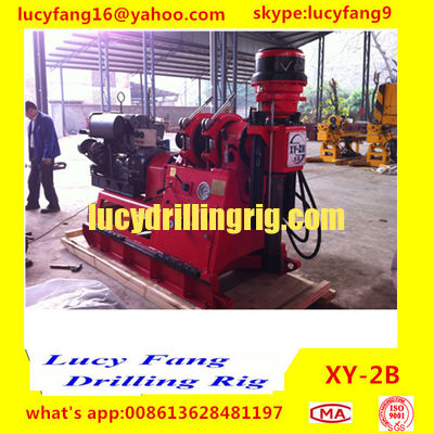 China Cheapest XY-2B Skid Mounted Portable Diamond Core Drilling Rig With Deutz Engine F4L912  For Sale
