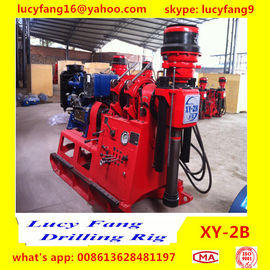 China Deutz Engine High Quality Thailand  Popular XY-2B Skid Mounted Spindle Type Geotechnical Core Drilling Rig In Iran