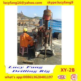 China Deutz Engine High Quality Thailand  Popular XY-2B Skid Mounted Spindle Type Geotechnical Core Drilling Rig In Iran