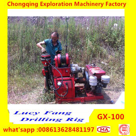 China Cheapest Portable Skid Mounted GX-100 Anchor or Micropile Hole Drilling Rig