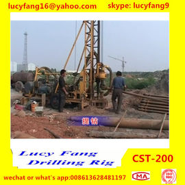 China Hot Trailer Mounted  CST-200 Water well Drilling Rig For 100-200 m Depth