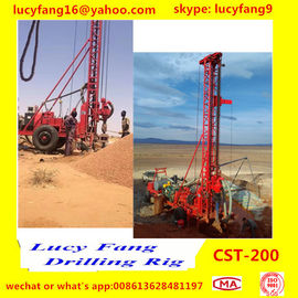 China Hot Track Mounted Mobile  CST-200 Water well Drilling Rig For 100-200 m Depth