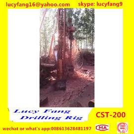 China Popular Good Quality Trailer Mounted Mobile  CST-200 Rotary Water Well Drilling Rig For 200 m Depth