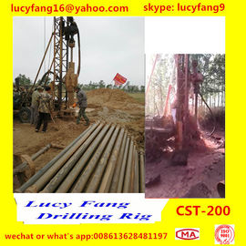 China Popular Good Quality Crawler Mounted Mobile  CST-200 Rotary Water Well Drilling Rig For 200 m Depth