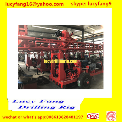 China Popular Good Quality Trailer  Mounted Mobile  CST-200 Hydraulic Big Pile hole Drilling Rig For 200 m Depth