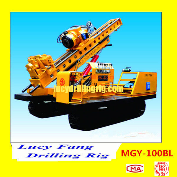 China Multi-function MGY-100BL Crawler Hydraulic DTH Hammer Water Well Drilling Rig 100 m