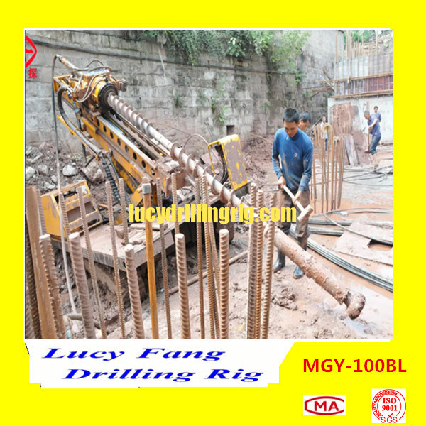 China Top Quality MGY-100BL Crawler Long Feed Stroke Earth Auger Fondation Drilling Rig