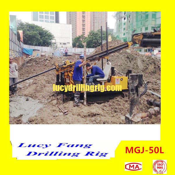China Cheapest Mini MGJ-50L Crawler Earth Auger Drilling Rig for Micropile Hole Drilling