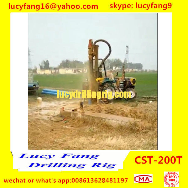 China Hot Popular Tractor Mounted Mobile Water Well Drilling Rig For 100m Depth