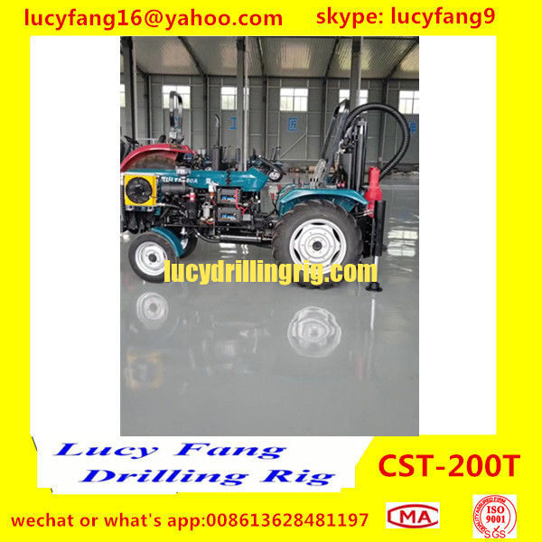 China Factory Price Good Quality Tractor Truck Mounted Mobile Hydraulic  Water Well Drilling Rig For 300 m Depth