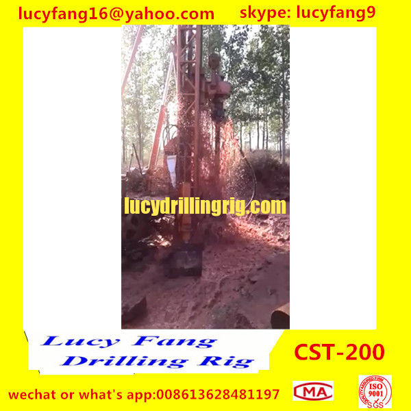 China Popular Good Quality Truck Mounted Mobile  CST-200 Rotary Water Well Drilling Rig For 200 m Depth